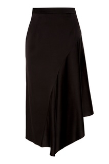 Черная шелковая юбка Ruban
