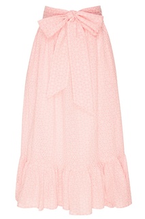 Розовая юбка с ажурной отделкой Lisa Marie Fernandez
