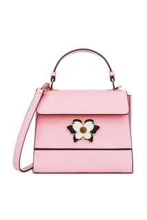Розовая кожаная сумка Mughetto Furla