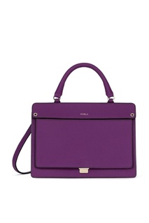 Фиолетовая кожаная сумка Like Furla