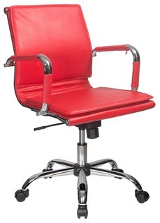 Кресло руководителя Бюрократ CH-993-LOW (красный)