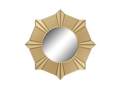 Настенное зеркало navelli (ambicioni) золотой 99.0x99.0x3.0 см.