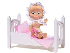 Кукла Simba Маша с кроваткой 9301821