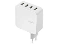 Зарядное устройство Moshi 4xUSB Wall Charger White 99MO022151