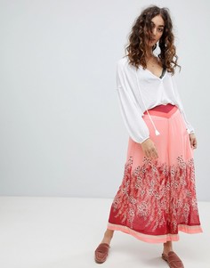 Кюлоты с графическим принтом Free People Off The Grid - Красный