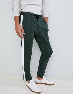 Спортивные брюки в полоску Selected Homme - Зеленый