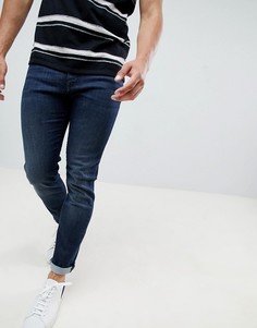 Темные узкие джинсы стретч с 5 карманами Armani Exchange J13 - Темно-синий