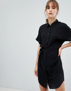 Платье-рубашка с коротким рукавом Unique 21 - Черный Unique21
