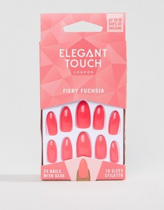Накладные ногти Elegant Touch Stiletto Firey Fuchsia - Розовый