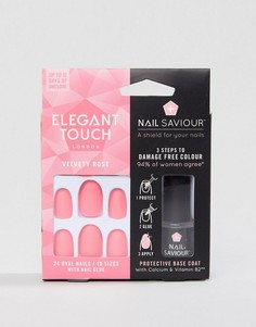 Матовые накладные ногти Elegant Touch Nail Saviour Velvety Rose - Розовый