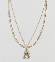 Ярусное ожерелье с подвеской в виде скорпиона Uncommon Souls - Золотой