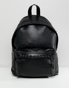 Кожаный рюкзак объемом 24 л с заклепками Eastpak - Черный