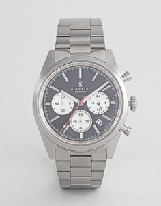 Серебристые часы-браслет с хронографом Accurist 7216 - Серебряный