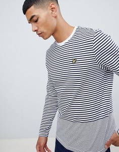 Лонгслив в полоску Lyle & Scott - Темно-синий