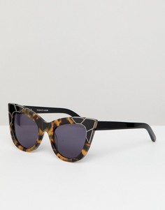 Черепаховые солнцезащитные очки кошачий глаз Pared - Коричневый
