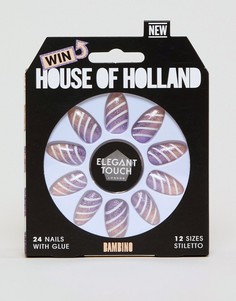 Накладные ногти House of Holland x Elegant Touch Bambino - Мульти