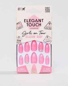 Накладные ногти Elegant Touch Girls on Tour Collectoin Stiletto - Beachin Baby - Розовый