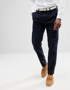 Темно-синие чиносы с добавлением льна Esprit - Темно-синий