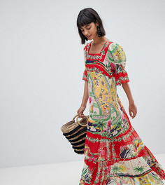 Эксклюзивное платье макси с принтом Anna Sui - Мульти