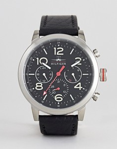 Часы-хронограф из нержавеющей стали с черным циферблатом Tommy Hilfiger Jake - Черный