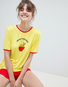 Пижамный комплект с футболкой и шортами Adolescent Clothing send noods - Мульти