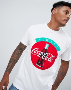 Белая футболка с принтом Coca-Cola Pull&Bear - Белый Pull&;Bear