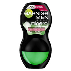 GARNIER Дезодорант-антиперспирант ролик "Mineral, Экстрим", защита 72 часа, мужской 50 мл