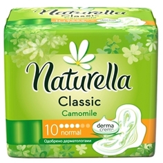 NATURELLA Classic Женские гигиенические прокладки с крылышками Camomile Normal Single 10 шт.