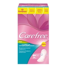 CAREFREE Салфетки Cotton Fresh Экстракт хлопка ароматизированные