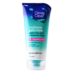 CLEAN & CLEAR Крем-гель для очищения лица Глубокое действие 150 мл