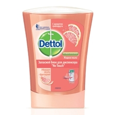 DETTOL Антибактериальное жидкое мыло для диспенсера No Touch с ароматом грейпфрута (запасной блок) 250 мл