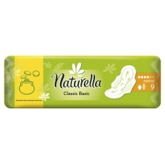 NATURELLA Classic Basic Normal Женские гигиенические прокладки с крылышками 9 шт.