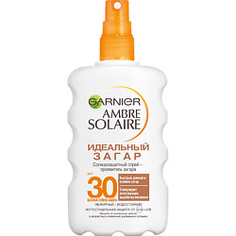 GARNIER Солнцезащитный спрей-проявитель загара для тела "Идеальный загар" водостойкий, для светлой, уже загорелой кожи, SPF 30 200 мл