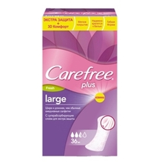 CAREFREE Салфетки plus Large Fresh ароматизированные 36 шт.