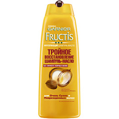 GARNIER Шампунь-масло Fructis "Тройное Восстановление" для очень сухих и поврежденных волос 250 мл