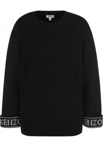 Вязаный пуловер из смеси хлопка и шерсти Kenzo