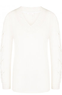 Вязаный пуловер с V-образным вырезом See by Chloé
