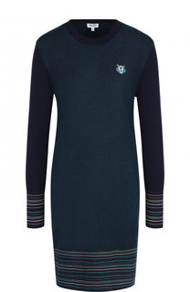 Вязаное мини-платье из смеси шерсти и вискозы Kenzo