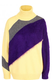 Пуловер со спущенным рукавом и воротником-стойкой No. 21