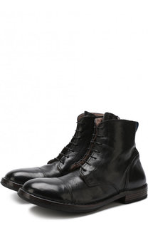 Высокие кожаные ботинки с внутренней меховой отделкой Moma