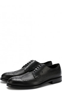Однотонные кожаные дерби с брогированием Tod’s