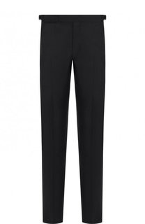 Брюки прямого кроя из смеси шерсти и шелка Ermenegildo Zegna