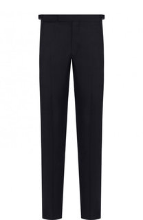 Брюки прямого кроя из смеси шерсти и шелка Ermenegildo Zegna