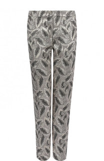 Укороченные брюки прямого кроя с металлизированной нитью Dries Van Noten