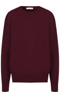 Однотонный кашемировый пуловер с круглым вырезом The Row