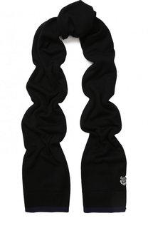 Шерстяной шарф с логотипом бренда Kenzo
