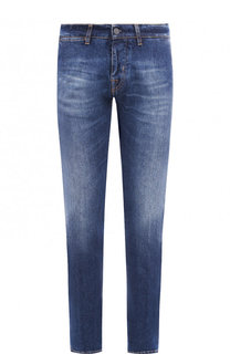Джинсы прямого кроя с потертостями 2 Men Jeans