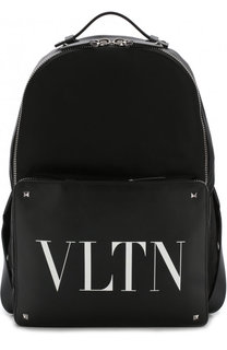Текстильный рюкзак Valentino Garavani с отделкой из кожи Valentino