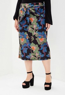 Юбка LOST INK PLUS PENCIL SKIRT IN IVY FLORAL