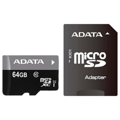 Карта памяти MicroSD ADATA AUSDX64GUICL10-RA1